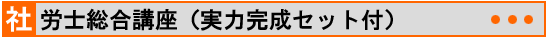 社労士総合講座(実力完成セット付)