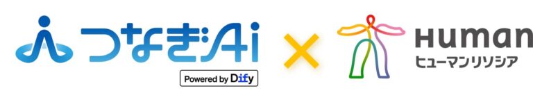 ロゴ_つなぎAI×ヒューマンリソシア